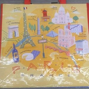 Reusable 100% Polypropylene Paris France Themed Bags